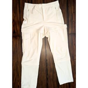 The North Face Bridgeway Zip Off Pants Women’s 4 White Gardenia Hiking